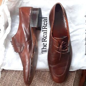 Bally vintage mens leather 10.5 oxfords